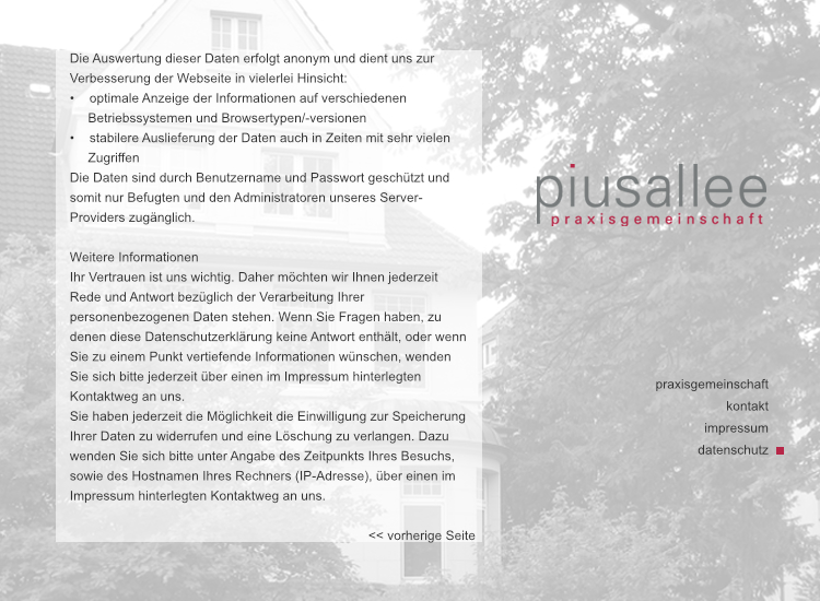 Datenschutz